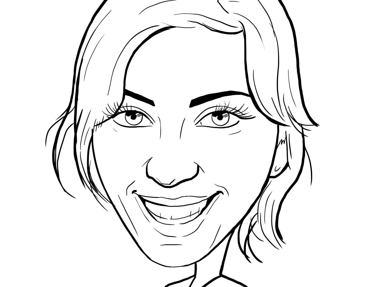Monkey Face Sketch Outline. Stock Illustration - Illustration of character,  simple: 281999157