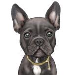 French Bulldog Caricature