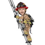 Fireman Cartoon Drawing