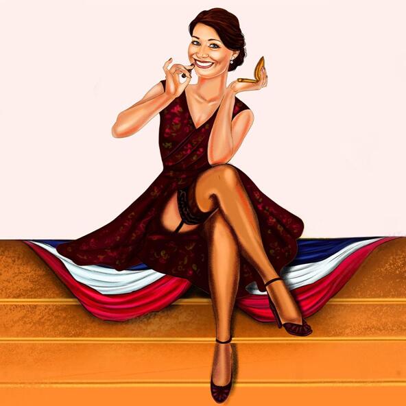 Pin Up Caricature
