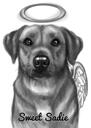 Toujours aimé - Portrait de chien commémoratif