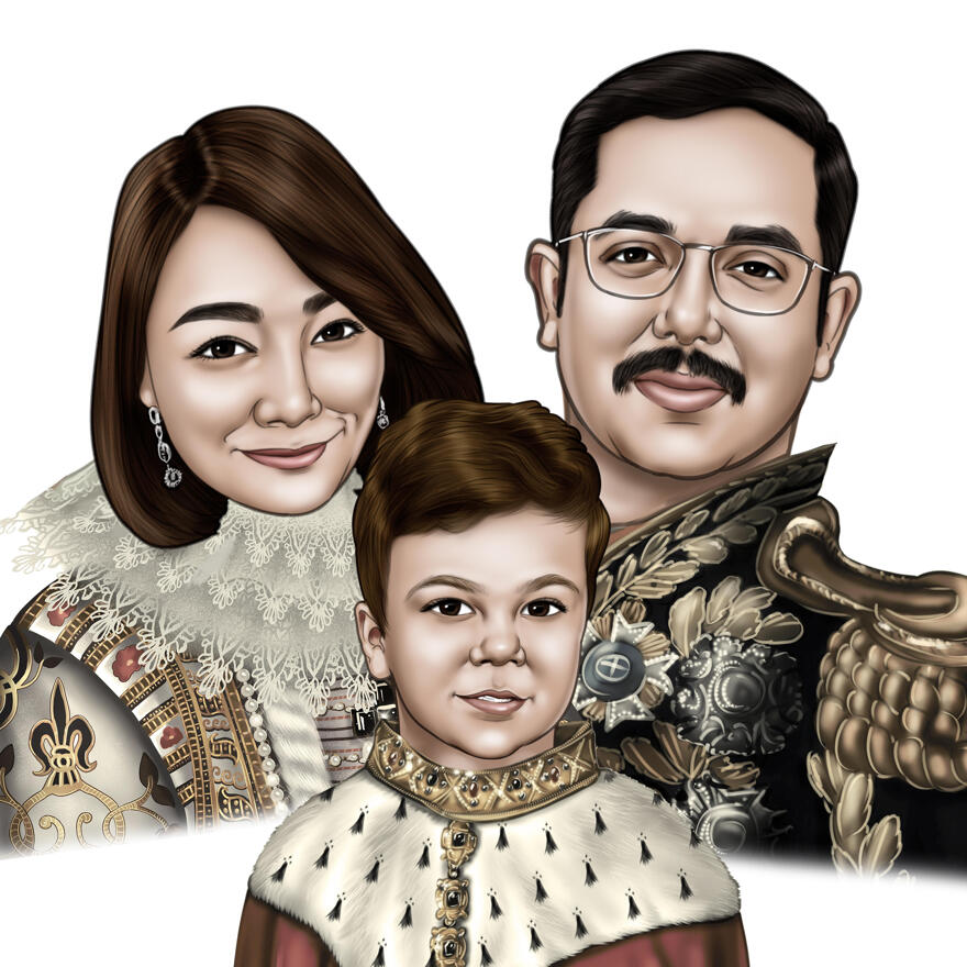 Royal family portrait custom
