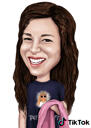 Personal Caricature with Custom Objects Hand-Drawn from Photos