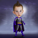 Personaliseret Superheltekarikatur af dit barn fra fotos