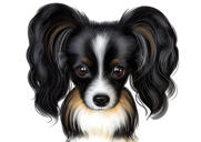 Caricatura de cachorrinho da foto: estilo digital