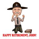 Full Body Retirement Custom Caricature Drawing