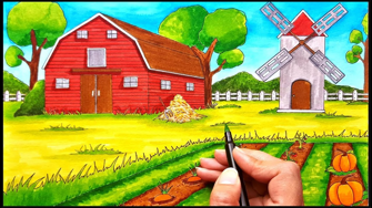 10 Custom Farm Drawings - Creative Ideas-0