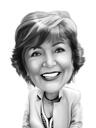 Portrait in Black and White Style