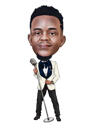 Full Body Man Caricature from Photo