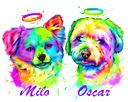 Dog+Memorial+in+Natural+Coloring+Watercolor
