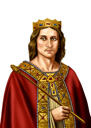 Kreslený portrét prince
