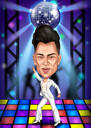 Funny Professions Caricature with Custom Background