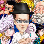 Dibujos animados con fondo de anime