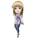 Caricature d'enfant de l'anime Naruto