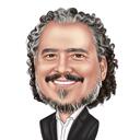 Mukautettu digitaalinen karikatyyri valokuvasta
