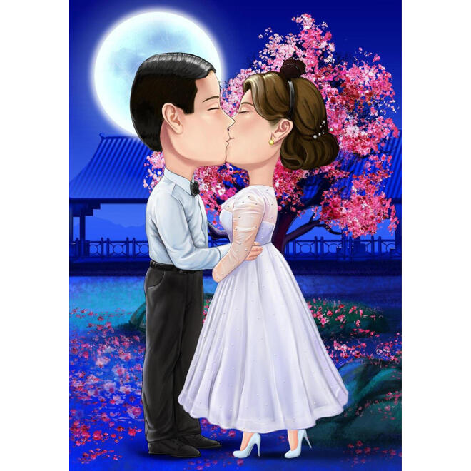 Anime Just Married Couple at the Church. they are Very Happy Stock Photo -  Image of cute, anime: 234104916