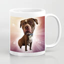 Retrato de cachorro personalizado en taza
