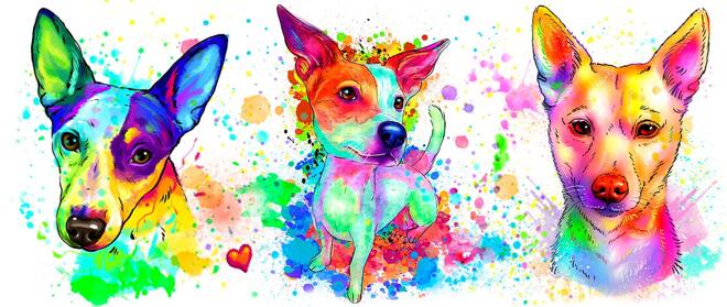 Basenji karikatur