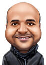 Boss Exaggerated Caricature Drawing
