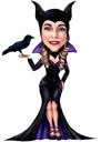 Full Body Woman Caricature as Any Movies or Show Character