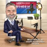 Personalized Digital Cartoon Portrait from Photo