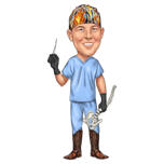 Doctor Neurochirurg Cartoon