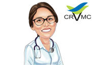 Retrato de caricatura de técnico químico para presente médico