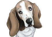 Retrato grupal personalizado de perros a partir de fotografías.