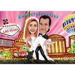 Las Vegas Wedding Groom Holding Bride