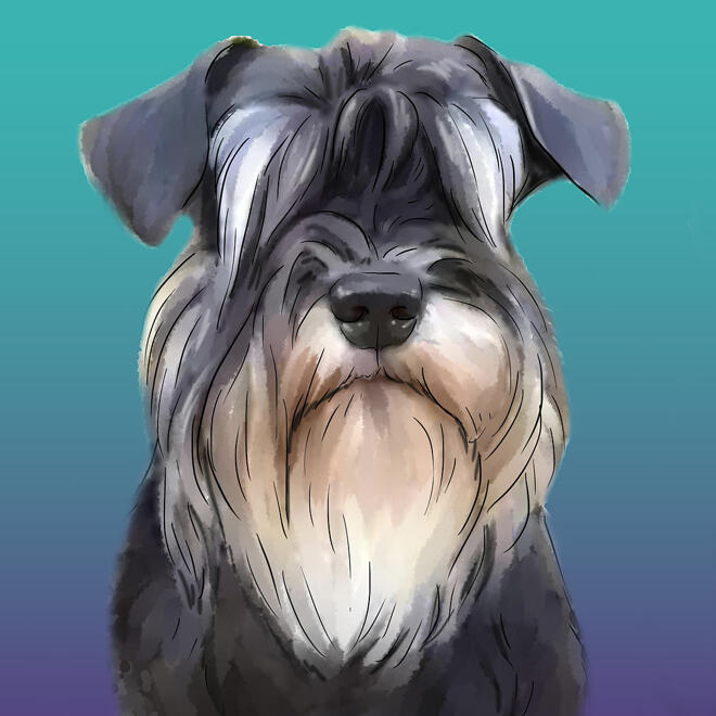 Minyatür Schnauzer Karikatürü