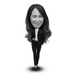 Independent Life, Company or Business Insurance Agent Advisor Caricature from Photo