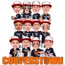 Karikatur af brugerdefineret Champions-gruppe