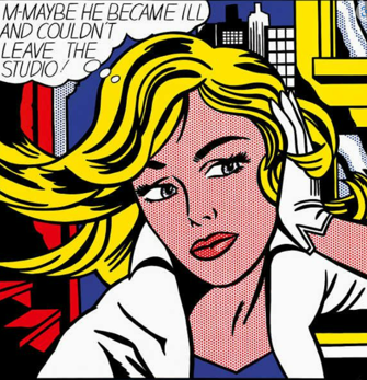 5. Roy Lichtenstein - M-Peut-être (Photo d'une fille), 1965-0