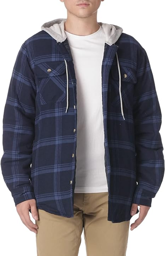 4. Hjælp ham med at holde sig varm med Wrangler Authentic Flannel Shirt med vatteret foring for ekstra varme-0