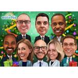 Company Corporate Christmas Caricature