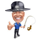 Ruhestand Polizist Cartoon Geschenk