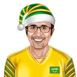 Retrato de elfo navideño personalizado a partir de una foto