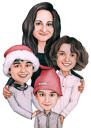 Mother with Children Personalized Portrait