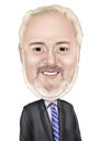 Business Avatar ammattimainen piirustus