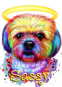 Dog+Memorial+in+Natural+Coloring+Watercolor