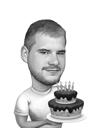 Sünnipäevakingituse karikatuur 25. aastapäevaks