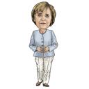 Карикатура знаменитости: полностью цифровое рисованное изображение