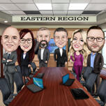 Employees Caricature Group