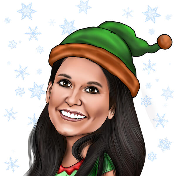 Custom Elf Caricature Drawing