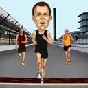 Jogging Full Body persona cartone animato