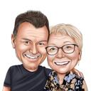 Presente de caricatura para os pais