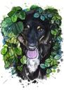 Portret natural în acuarelă pentru animale de companie