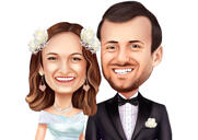 1 Jahr Hochzeitstag benutzerdefinierte Karikatur