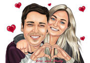 Valentines Day Couple Portrait from Photos
