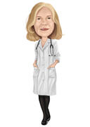 Black+and+White+Doctor+Osteopathy+Therapist+Caricature+from+Photos